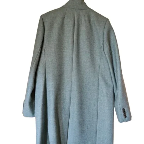 J. Crew Regent Wool Coat SZ 14 Blue - Picture 3 of 12